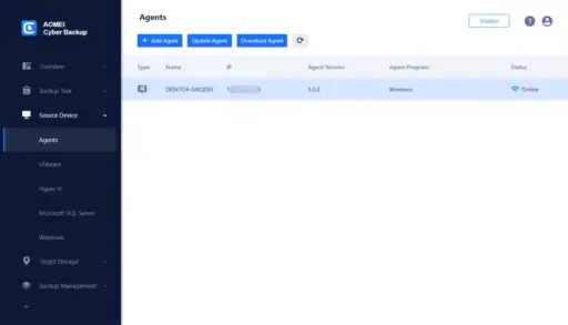 AOMEI Cyber Backup Windows Servers (1-Year / 1 Windows Servers) - Image 2