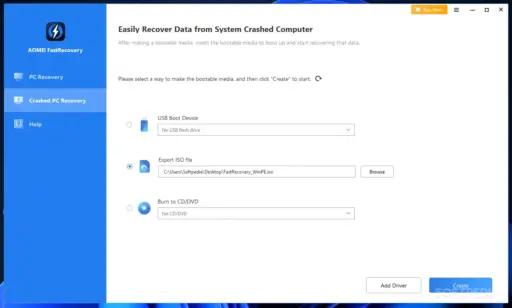 AOMEI FastRecovery Professional (1 Year / 1 PC) - Image 2