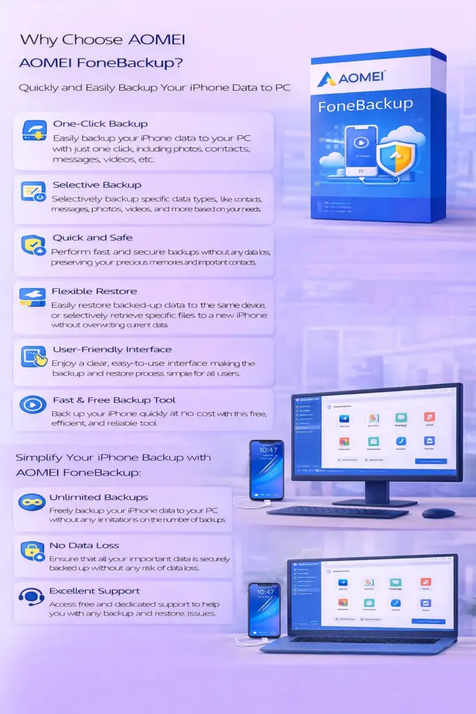 AOMEI FoneBackup (Lifetime Upgrade / 5PCs)