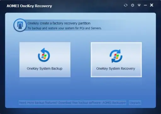 AOMEI OneKey Recovery Professional (Lifetime Upgrades / Single License) - Image 2