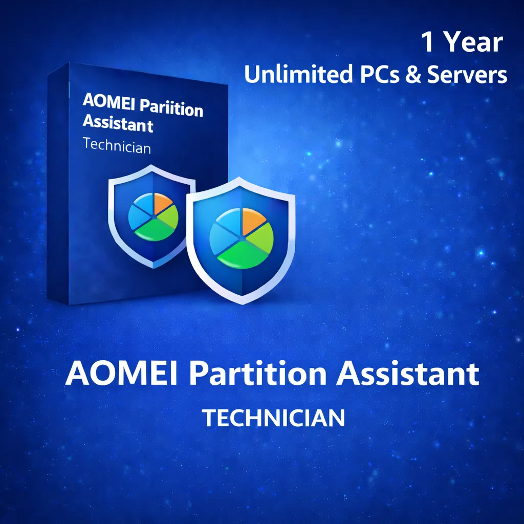 AOMEI Partition Assistant Technician (1 Year / Unlimited PCs & Servers)