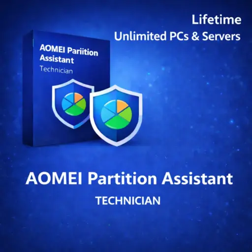 AOMEI Partition Assistant Technician (Lifetime Upgrades / Unlimited PCs & Servers)
