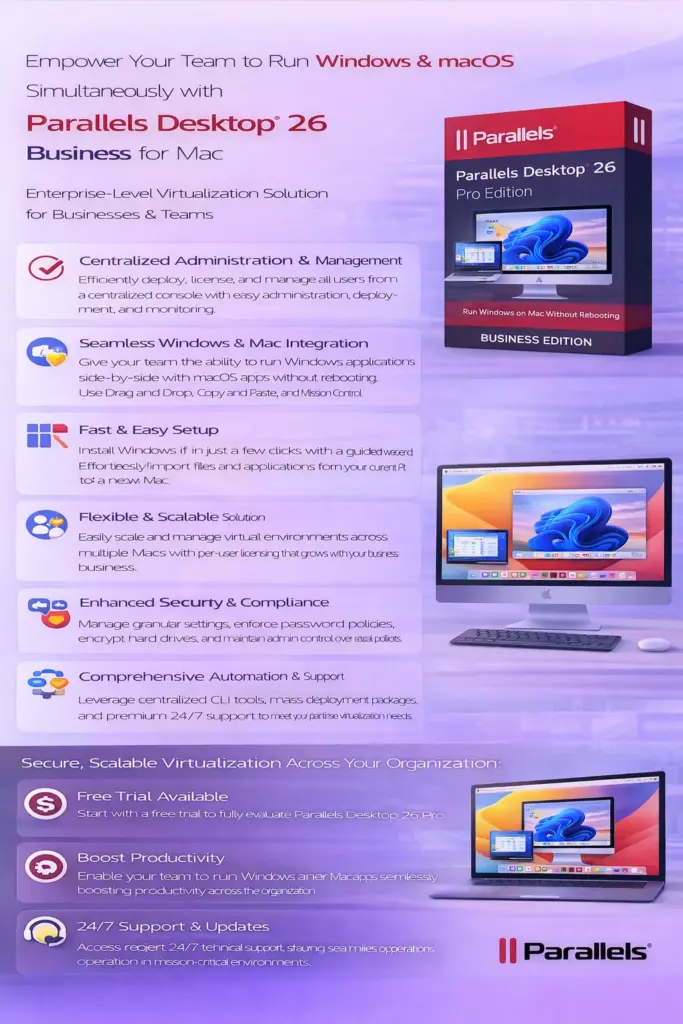 Parallels Desktop 26 Business For Mac Lifetime Key | Genuine License 1 Parallels Desktop 26 Business For Mac Lifetime Key | Genuine License