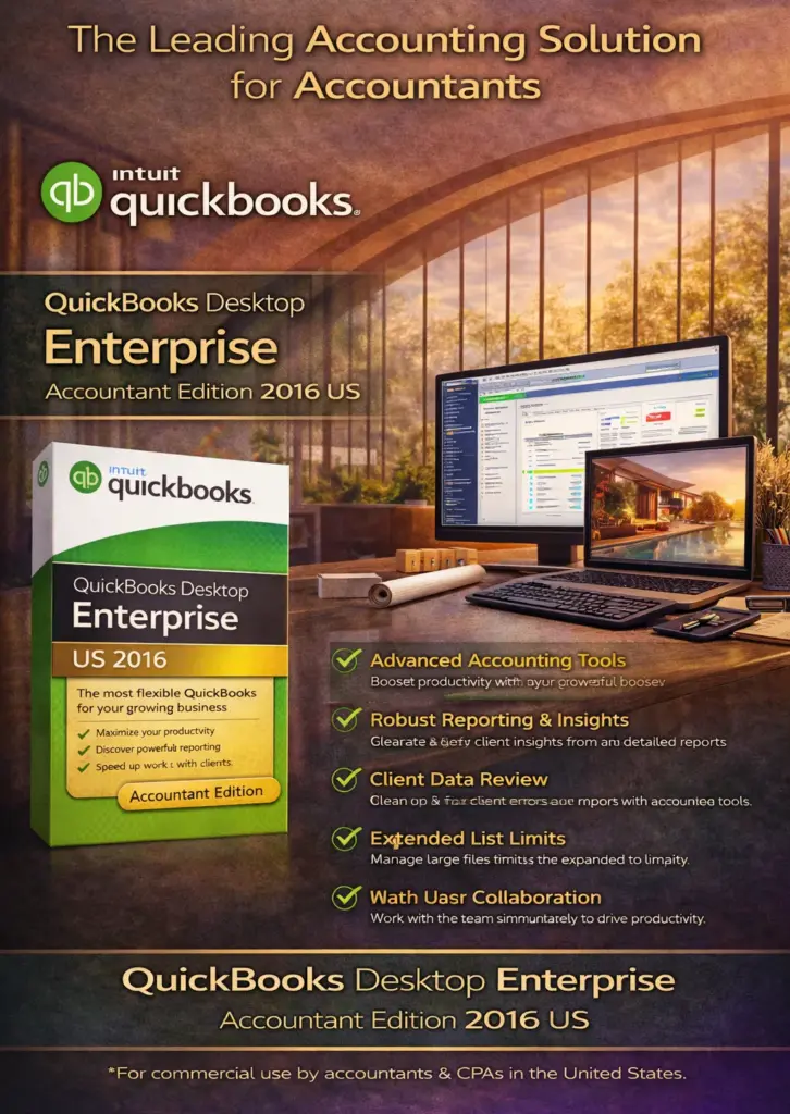 QuickBooks Desktop Enterprise Accountant Edition 2016 US for Windows