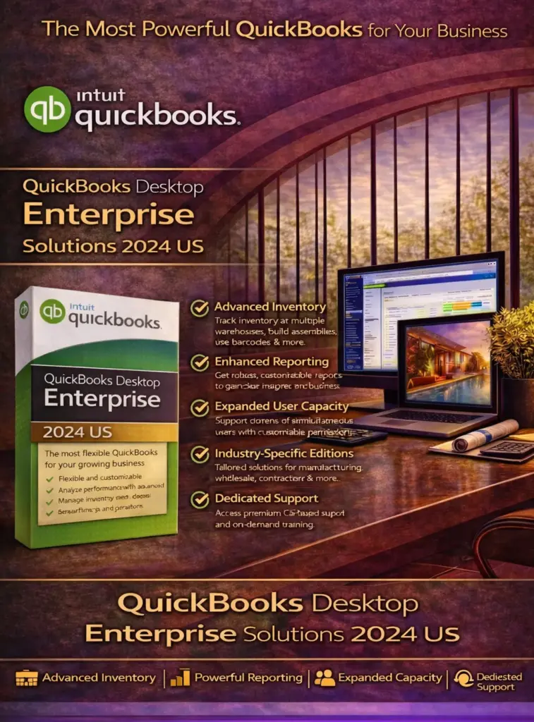 QuickBooks Desktop Enterprise Solutions 2024 US for Windows 1 QuickBooks Desktop Enterprise Solutions 2024 US for Windows