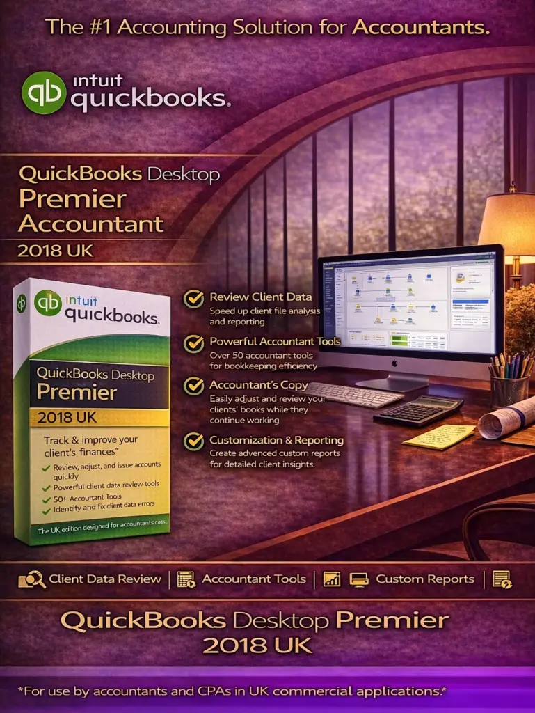 QuickBooks Desktop Premier Accountant 2018 UK for Windows