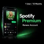 Spotify Premium - 1 User Renew Account | 12 Month Subsription