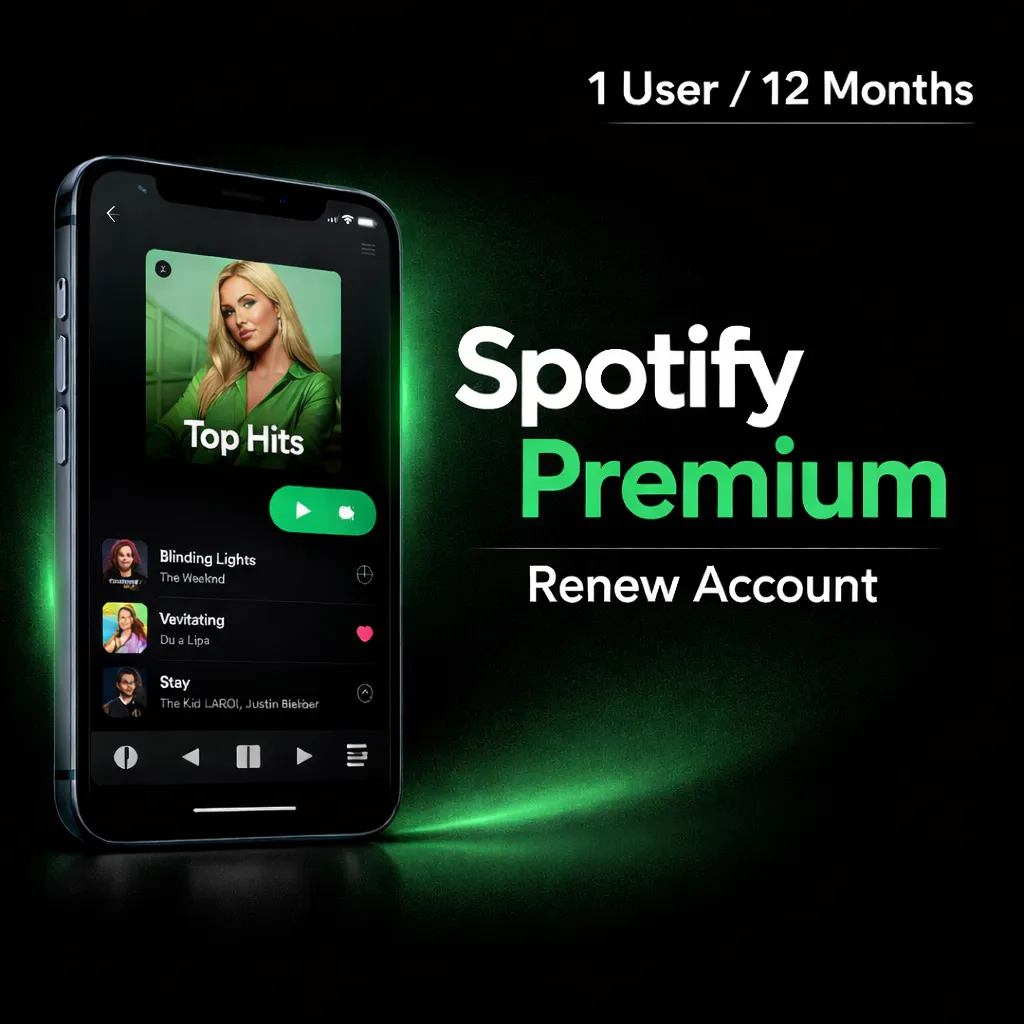 Spotify Premium - 1 User Renew Account | 12 Month Subsription