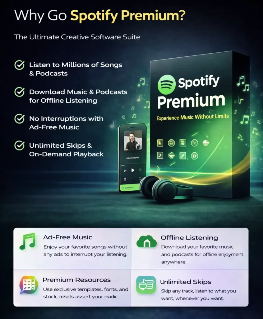 Spotify Premium - 1 User Renew Account | 12 Month Subsription