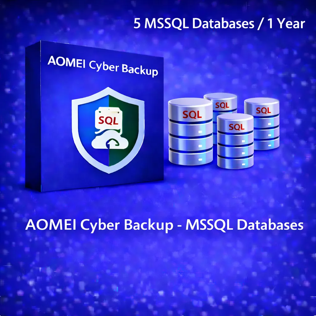 AOMEI Cyber Backup - 5 MSSQL Databases / 1 Year