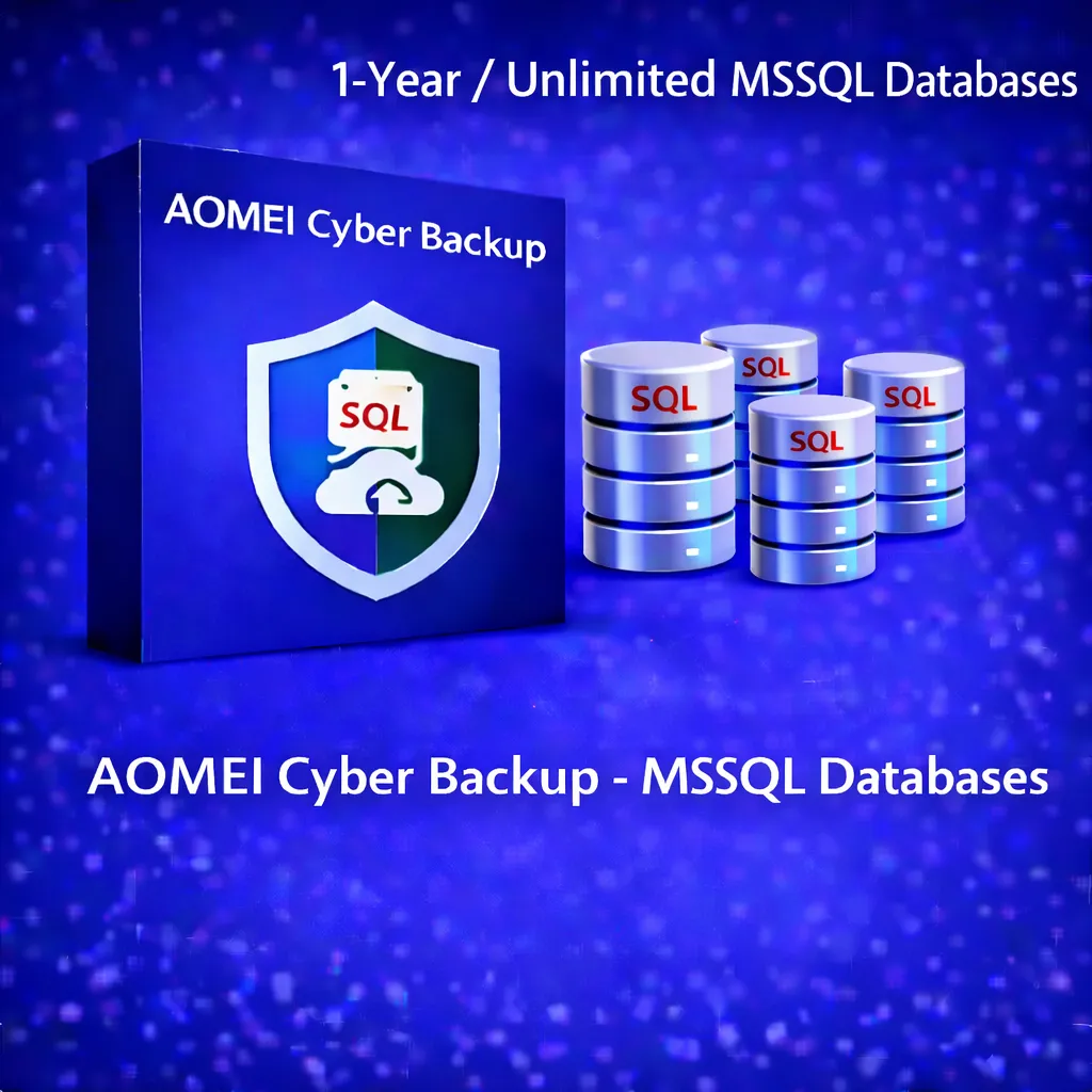 AOMEI Cyber Backup MSSQL Databases (1-Year / Unlimited MSSQL Databases)