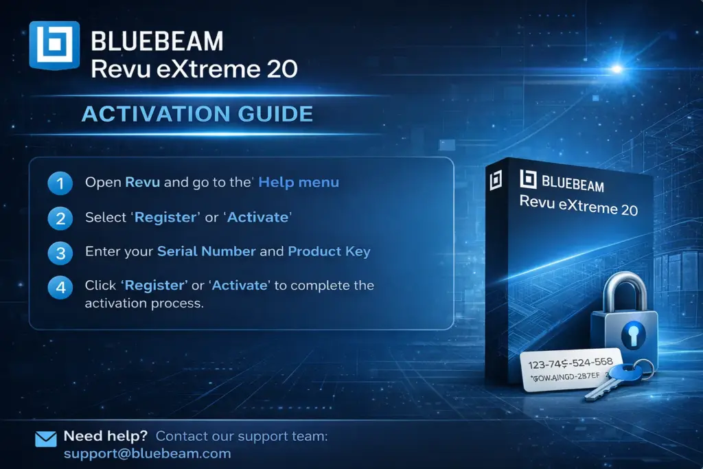 Bluebeam Revu eXtreme 20 Activation Guide