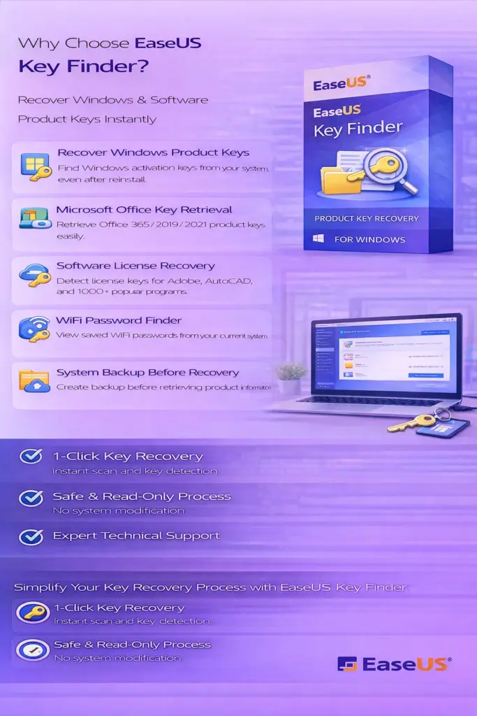 EaseUS Key Finder – 2 Year Subscription