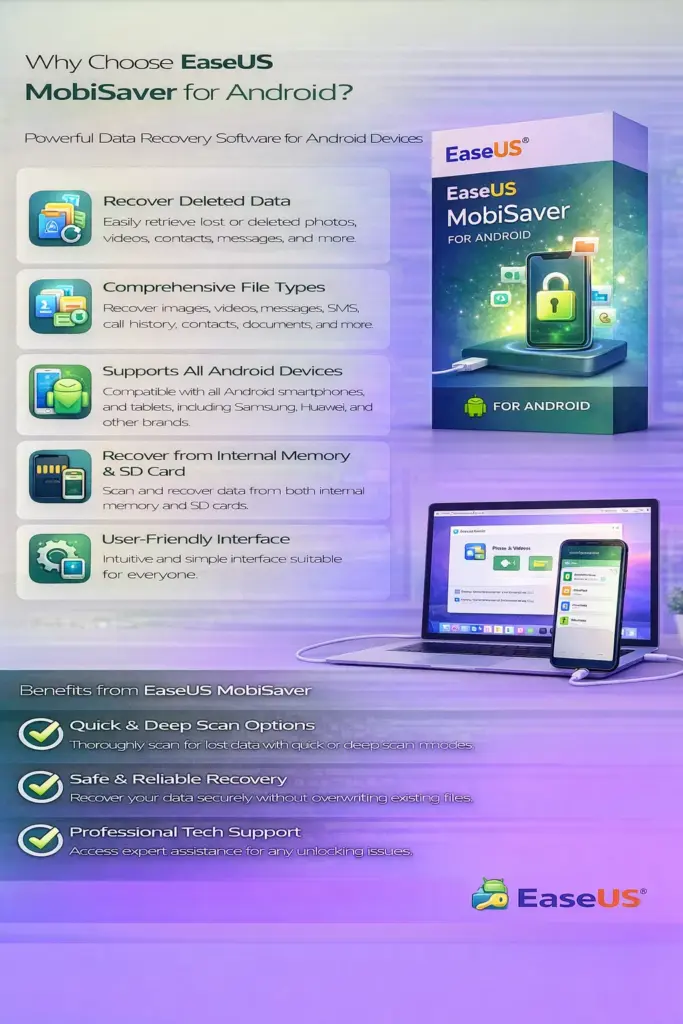 EaseUS MobiSaver for Android 1 device - 1 Year Subscription