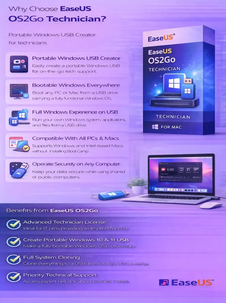 EaseUS OS2Go Technician - Lifetime Upgrades 1 EaseUS OS2Go Technician - Lifetime Upgrades