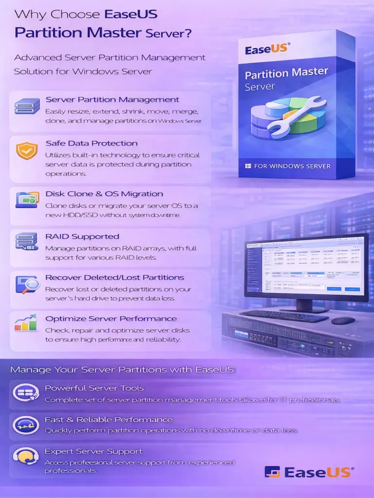 EaseUS Partition Master Server – 2 Year Subscription
