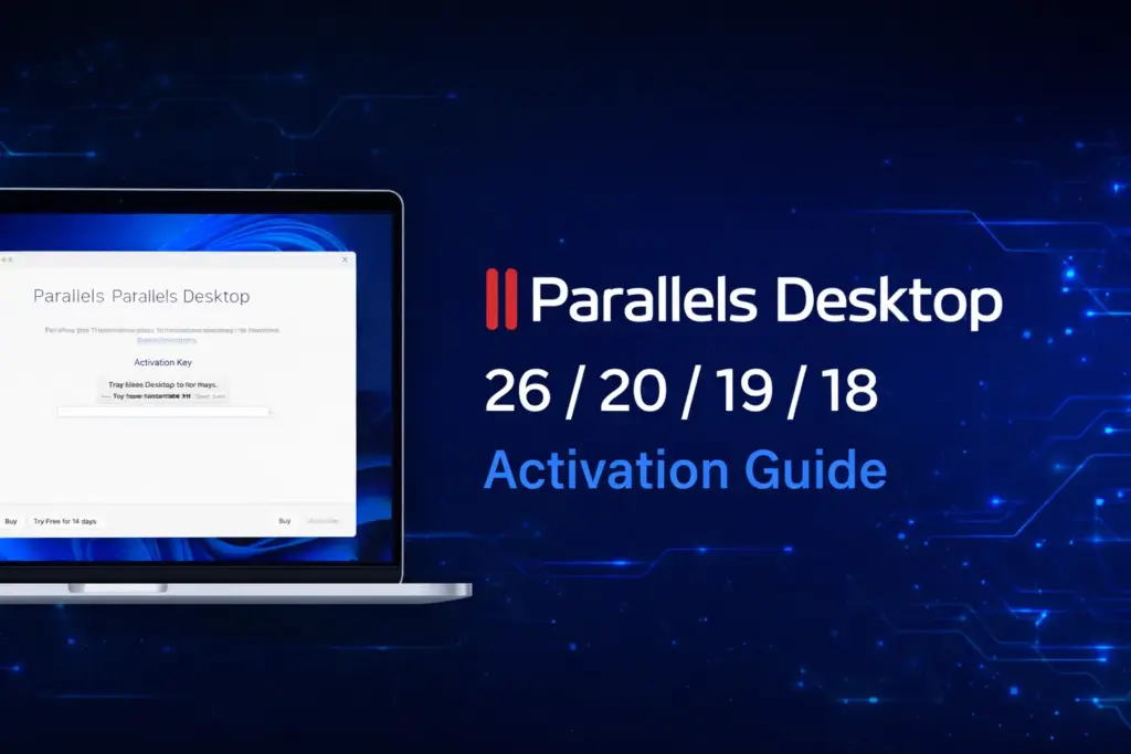 Parallels Desktop 26/20/19/18 Lifetime Key Activation Guide