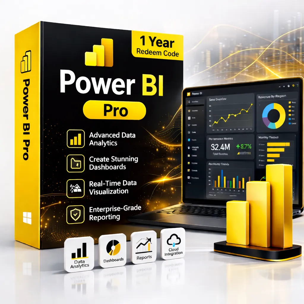 Power BI Pro 100 Users 1 Year Redeem Code