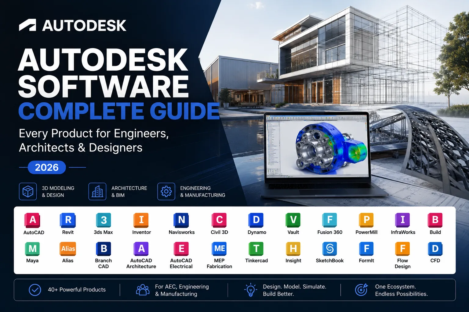 Autodesk Software Complete Guide: Every Product for Engineers, Architects & Designers (2026)